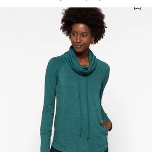 Pink Clover teal green knit sweatshirt size L